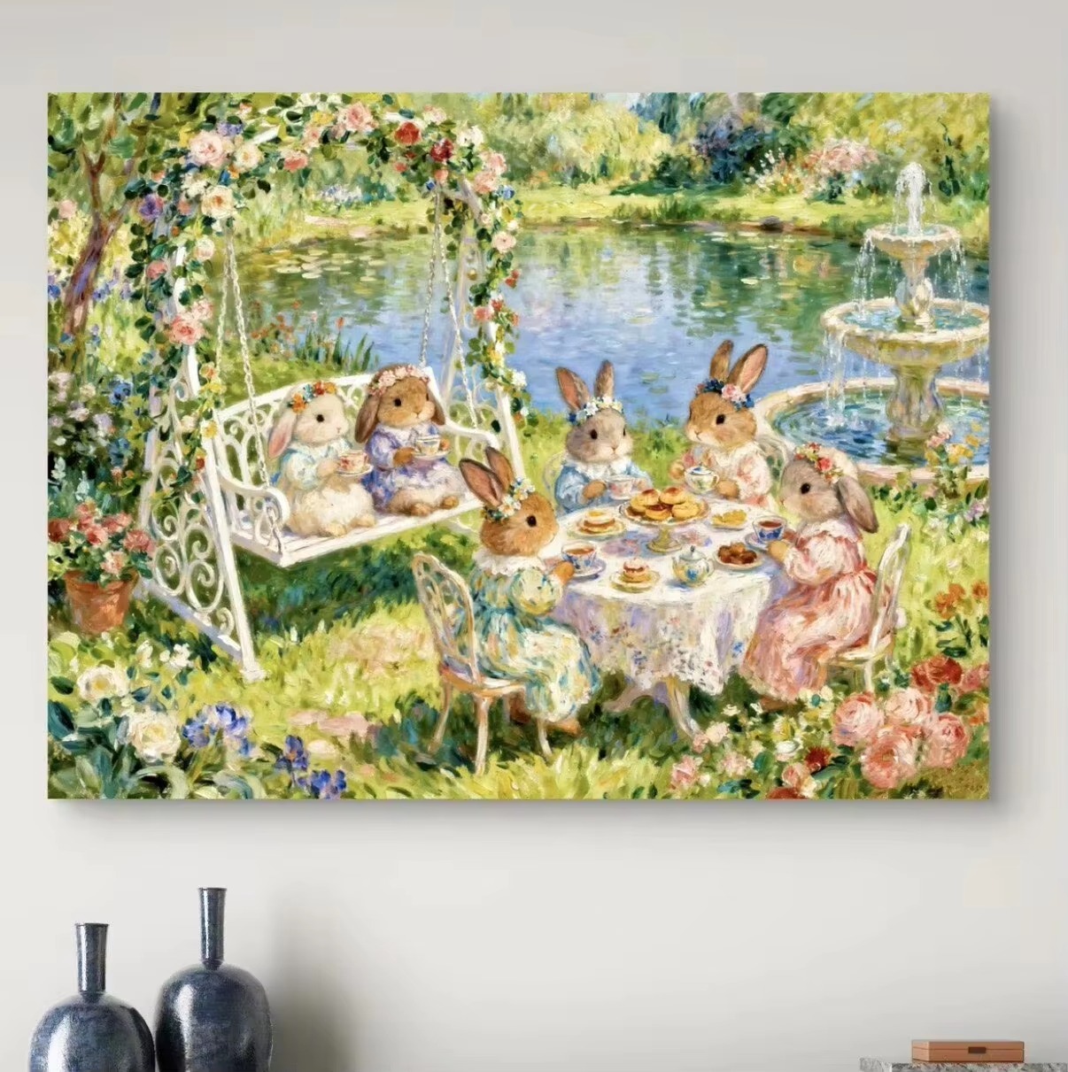 Wallpaper Art And Craft - DIY 5D Diamond Painting, Cute Bunnies