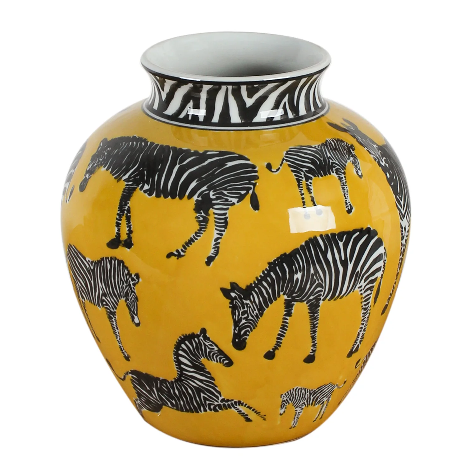 Art Craft Zebra - Ceramic Vase Zebra Pattern Vintage Porcelain