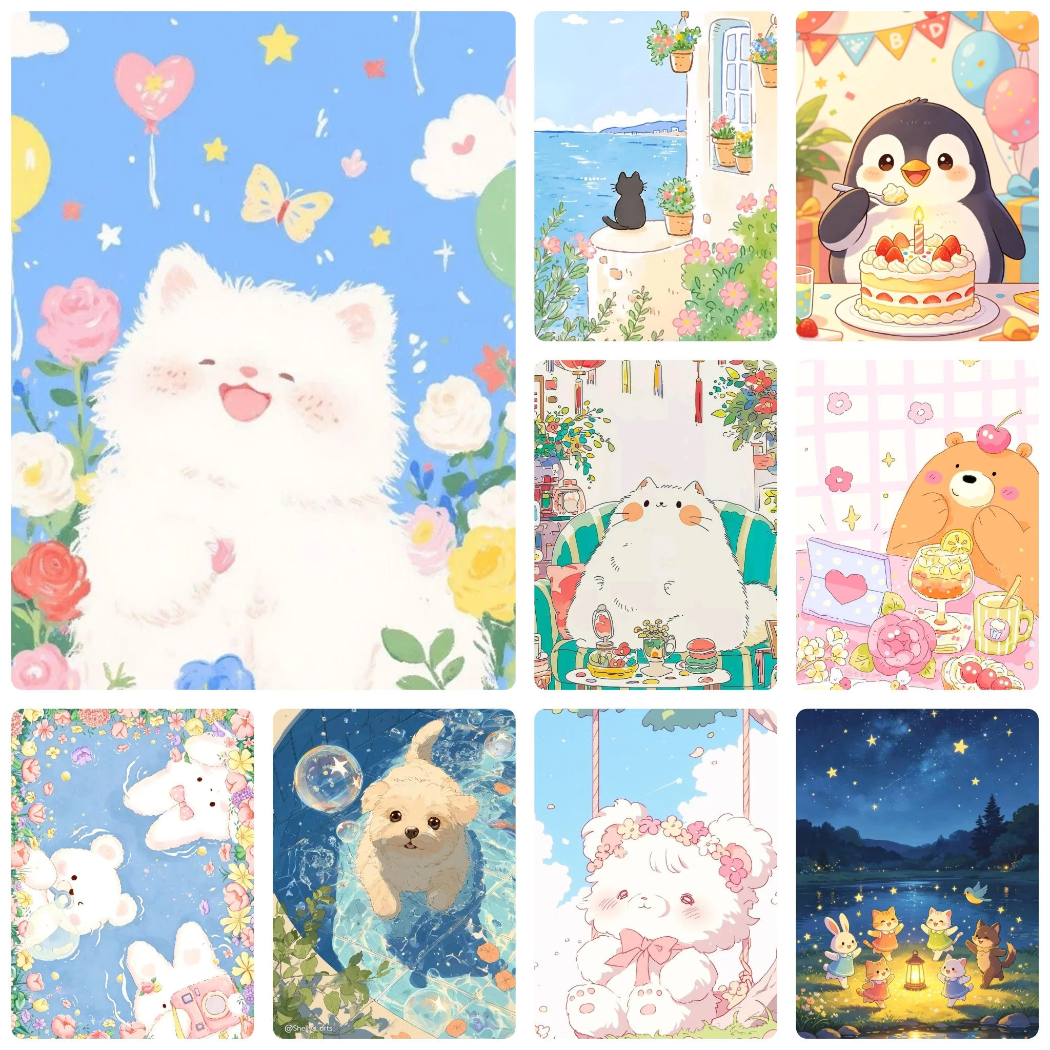 Wallpaper Art And Craft - DIY 5D Diamond Painting, Cute Cartoon