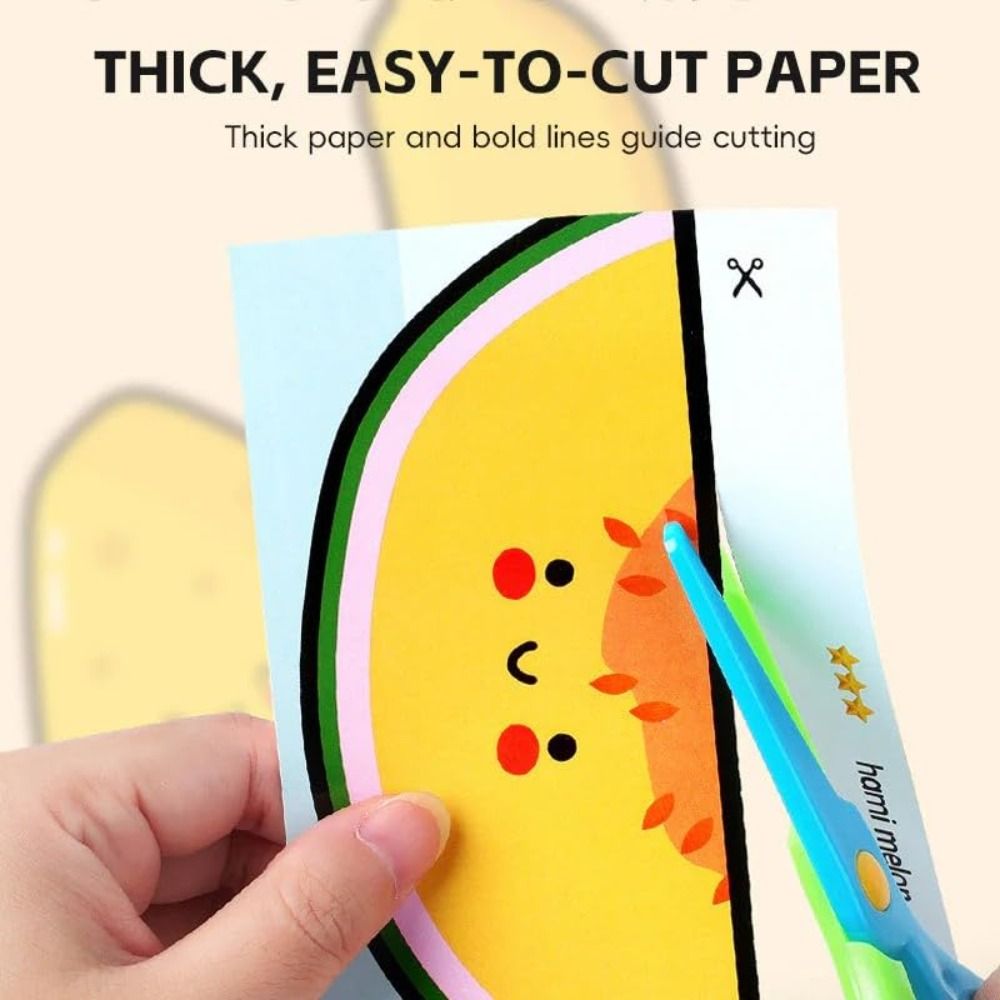Art Craft Preschool - Safety Children Paper Cuttings Kits with