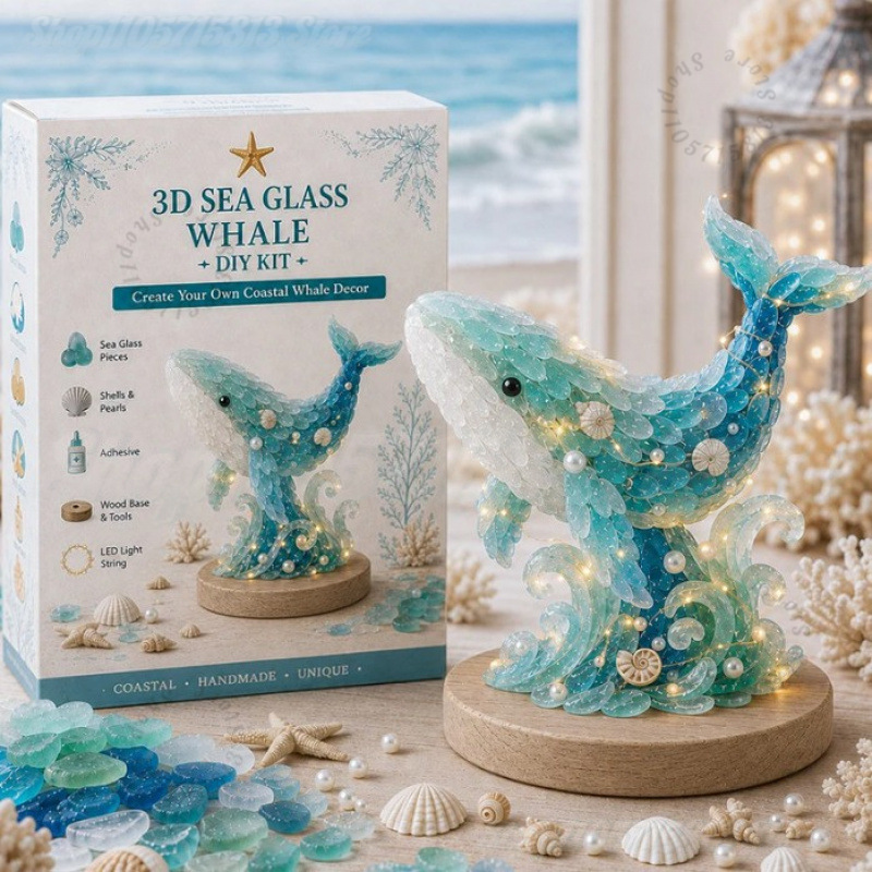 Art Craft For Christmas - Christmas DIY Sea Glass Craft Kit