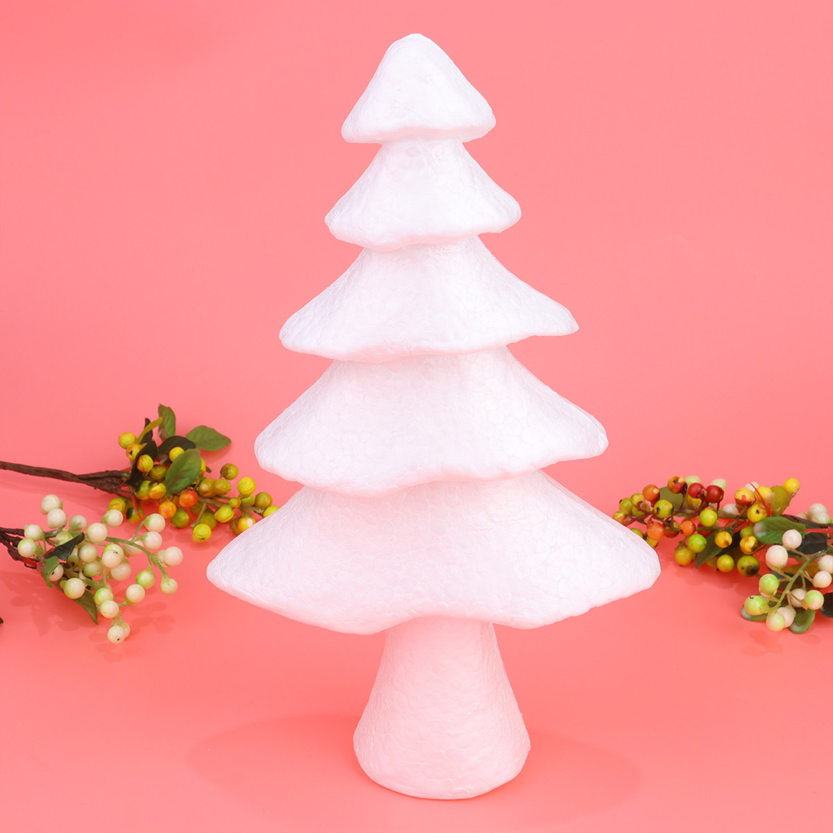 Art Craft Preschool - 28Cm White Foam Christmas Tree DIY