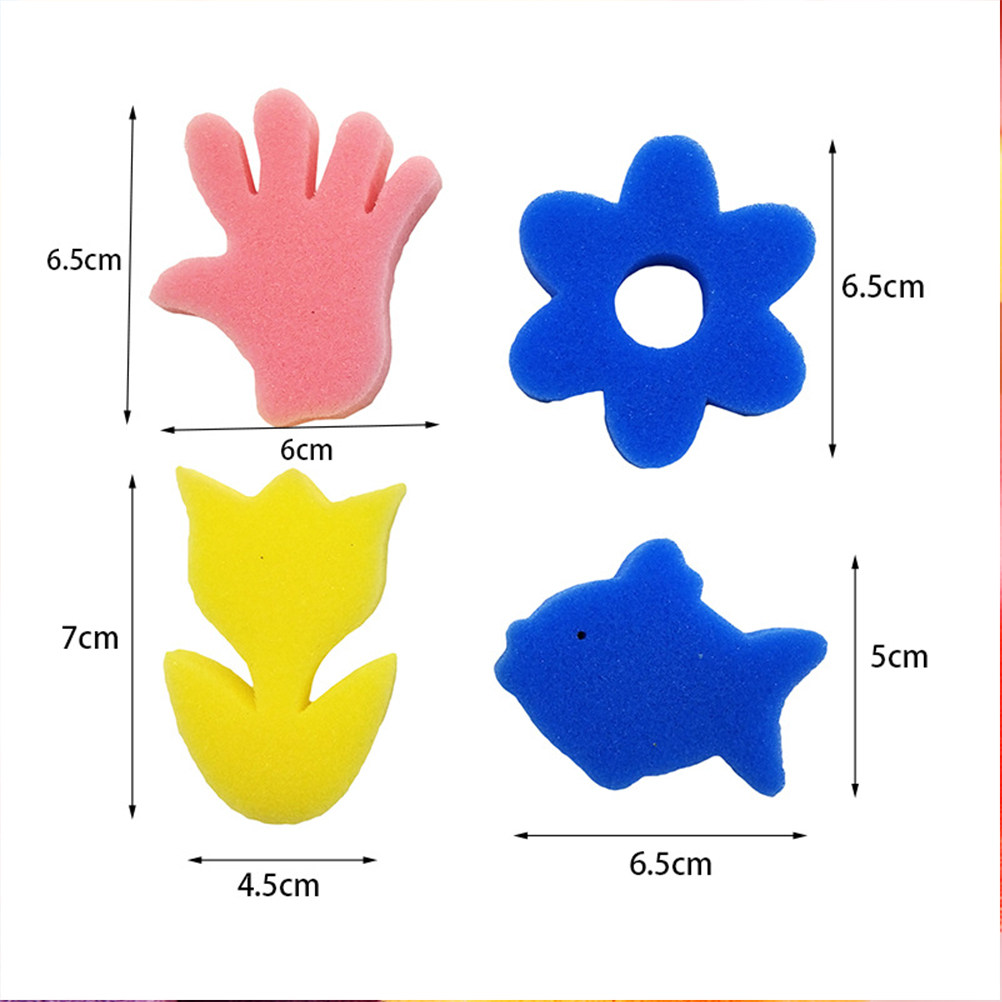 25Pcs Animal Design Sponge Sta - Art Craft Education ulasan dan harga