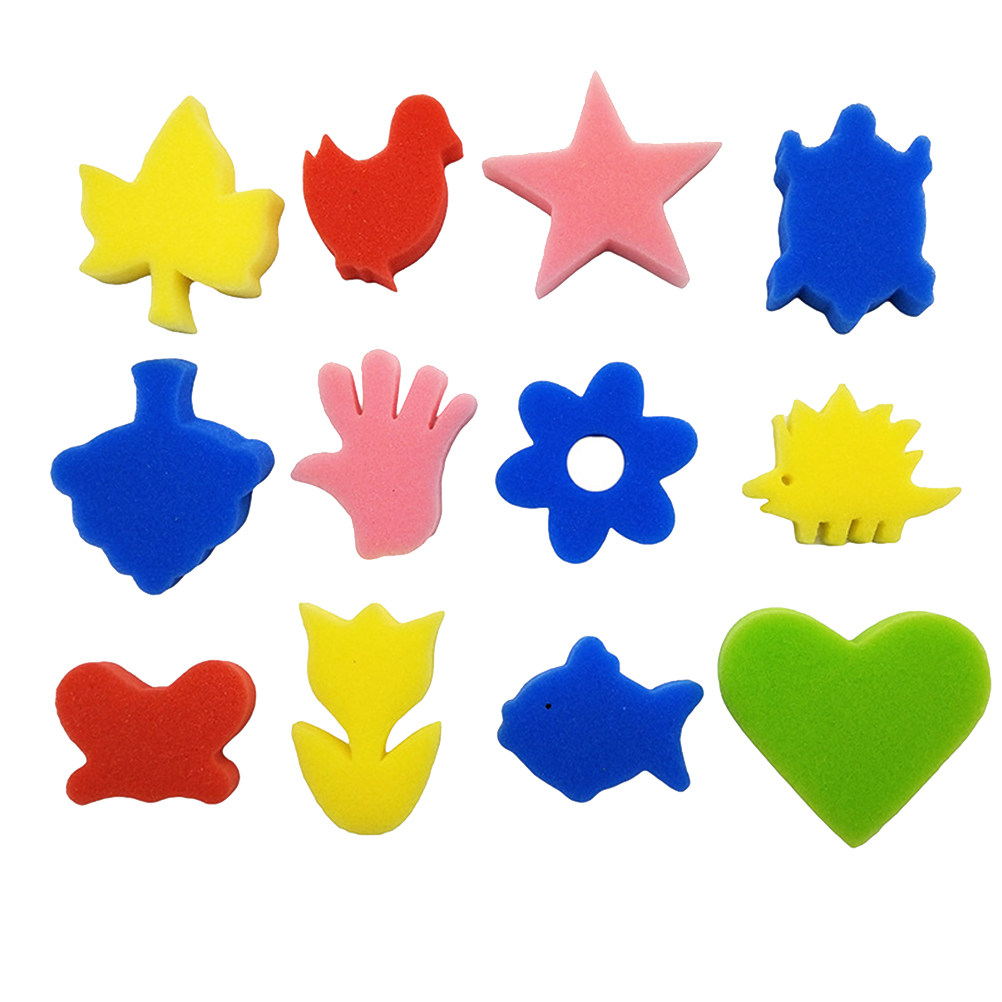 25Pcs Animal Design Sponge Sta - Art Craft Education ulasan dan harga