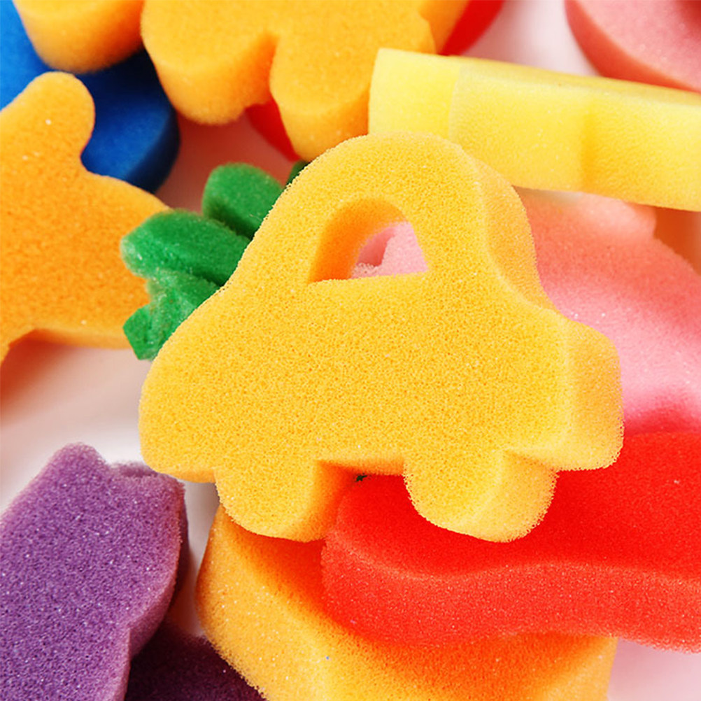 25Pcs Animal Design Sponge Sta - Art Craft Education ulasan dan harga