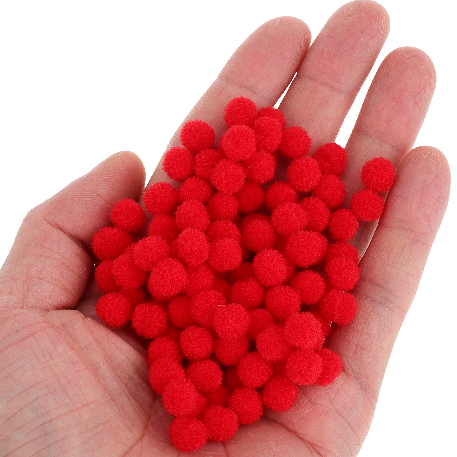 100Pcs Small Polyester Pom Pom - Art Craft Preschool ulasan dan harga