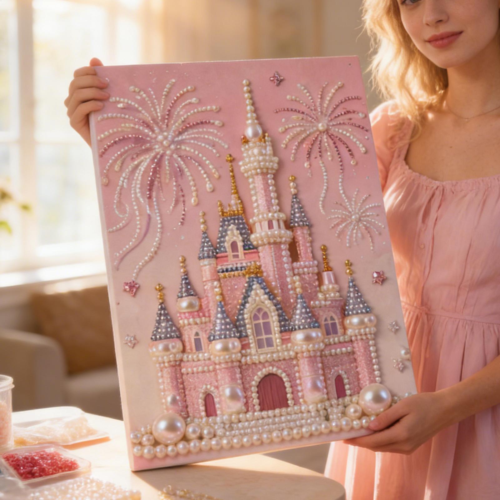 DIY Pearl Painting Kit Beaded  - Art Craft Holiday ulasan dan harga