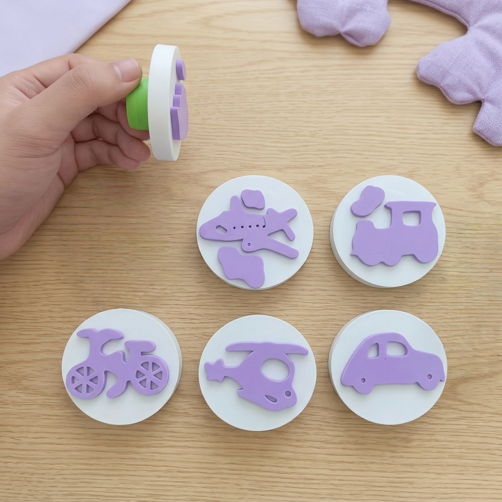 6Pcs EVA Vehicle Foam Stamps,  - Art Craft Education ulasan dan harga