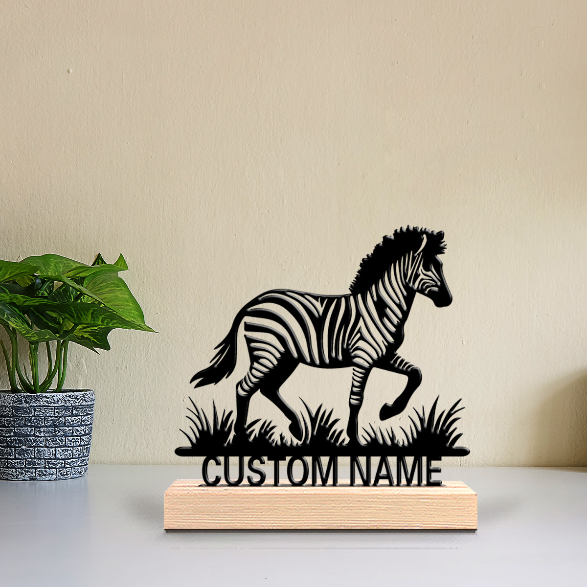 1pc Zebra Customizable Letter  - Art Craft Zebra ulasan dan harga