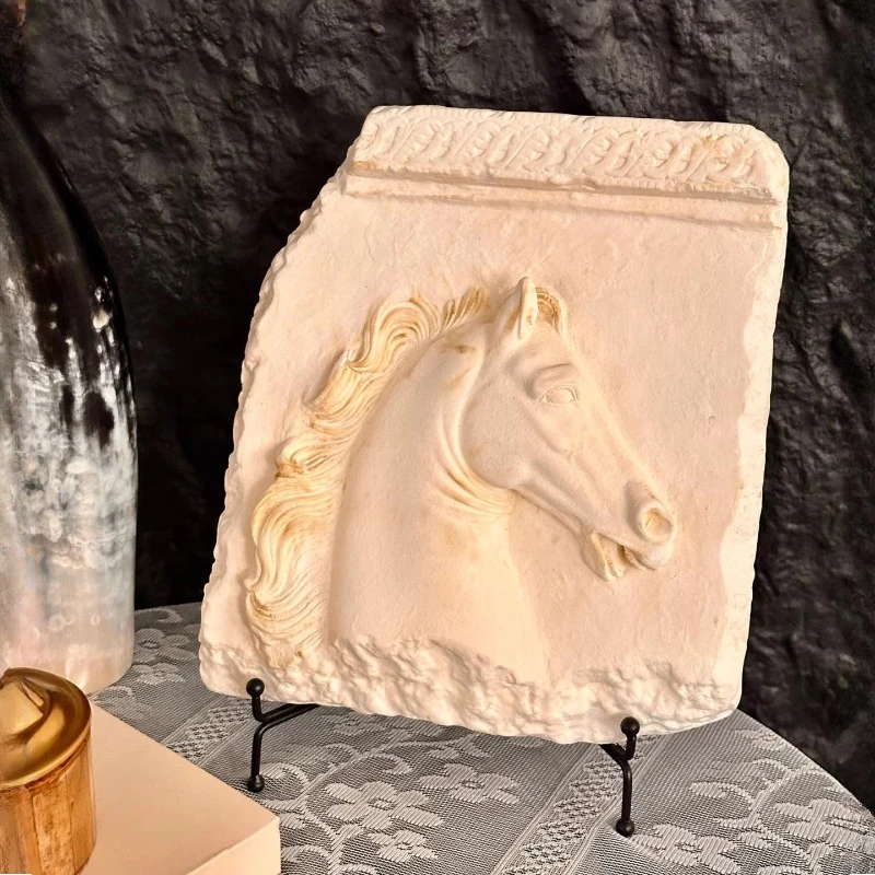 Antique Greek relief horse hea - Art Craft Horse ulasan dan harga