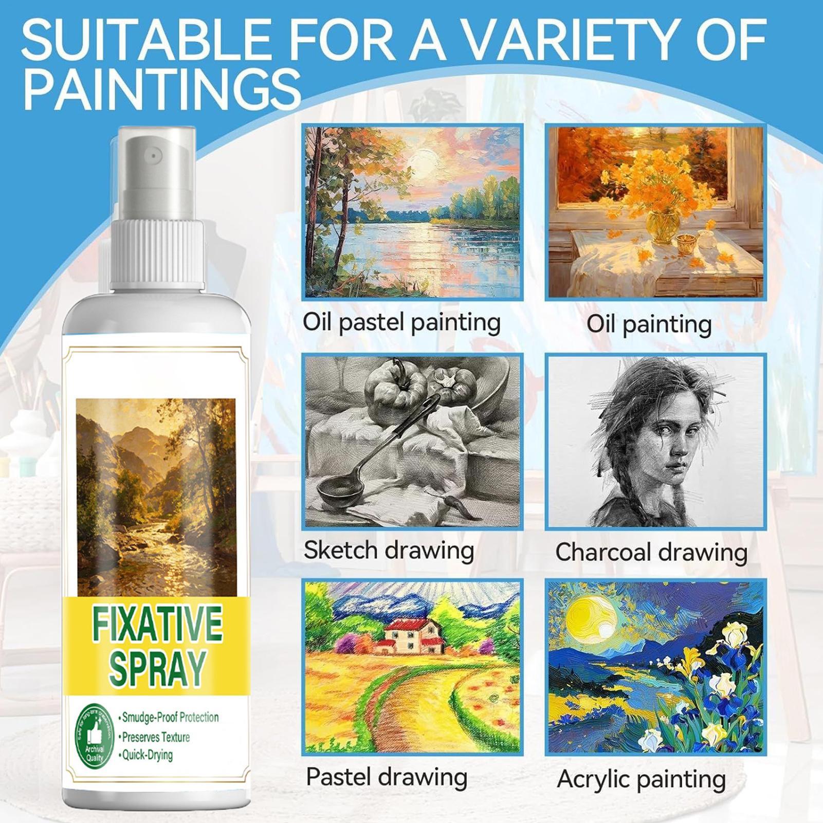 Fixative Spray 120ml Quick Dry - Wallpaper Art And Craft ulasan dan harga