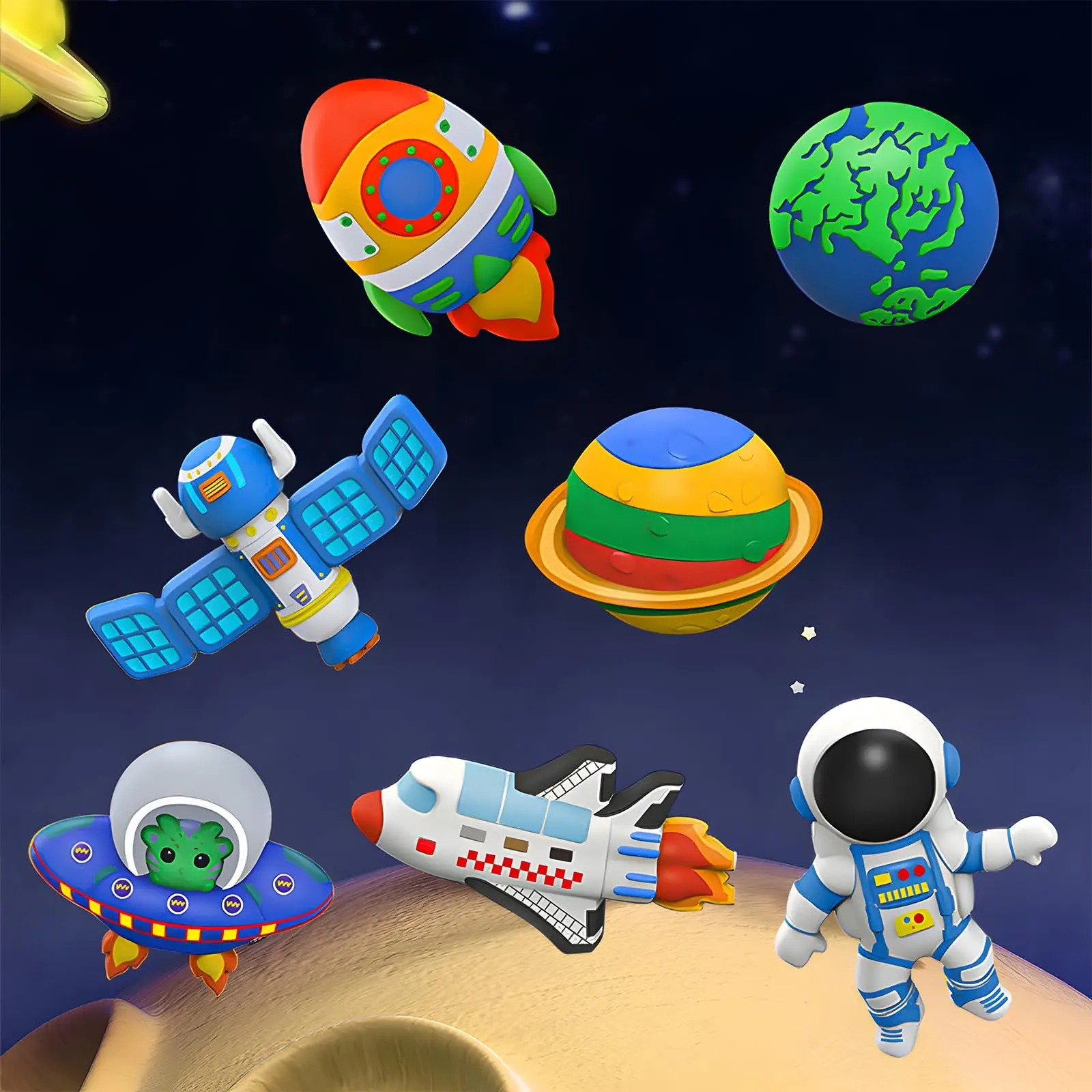 Space DIY Gypsum Kit for Kids  - Art Craft Education ulasan dan harga
