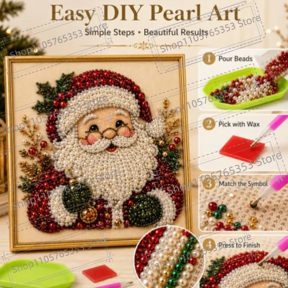 2026 DIY Christmas Pearl Diamo - Art Craft Holiday ulasan dan harga