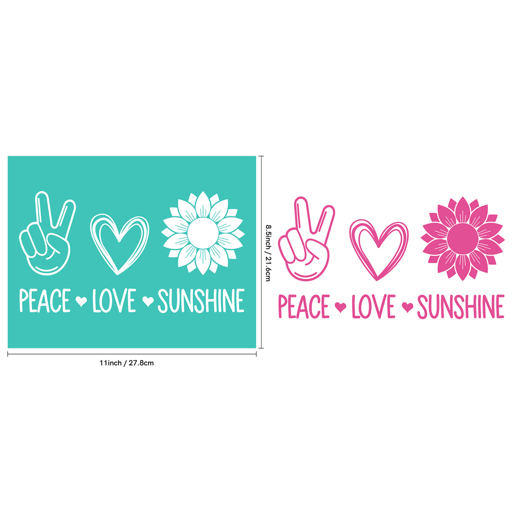 Peace and Love Silkscreen Sten - Silk Screen Printing ulasan dan harga