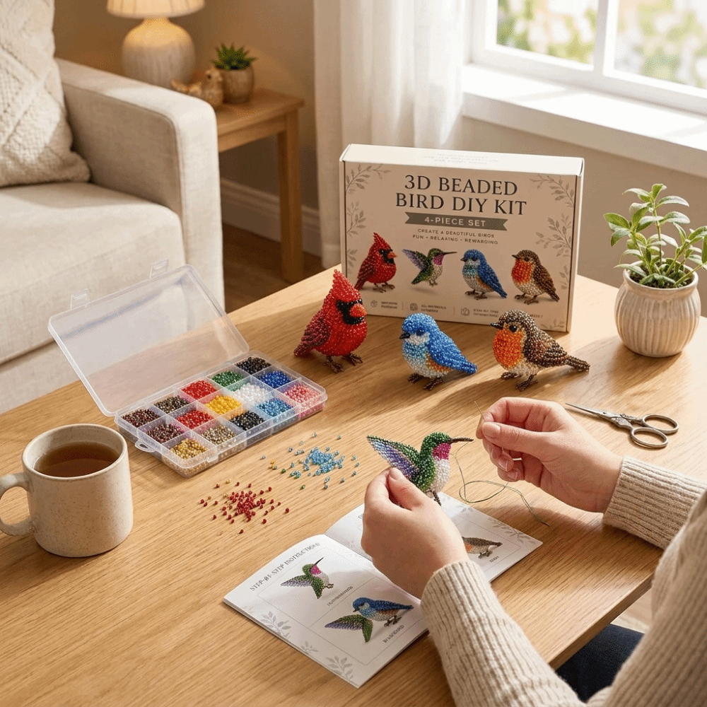 Handmade DIY Animal Bead Embro - Art Craft Education ulasan dan harga