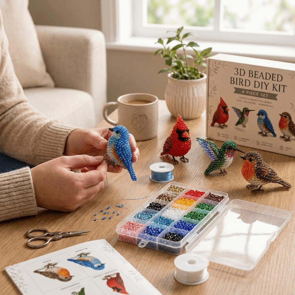 Handmade DIY Animal Bead Embro - Art Craft Education ulasan dan harga