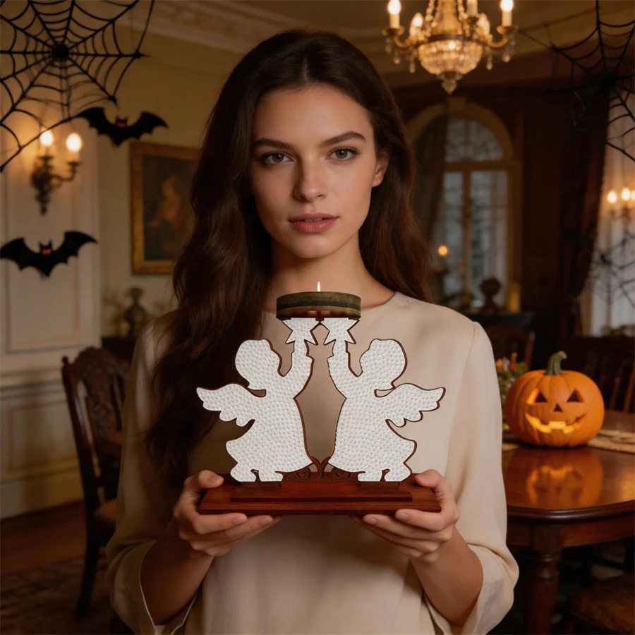 kid candle holder Halloween ho - Art Craft Holiday ulasan dan harga