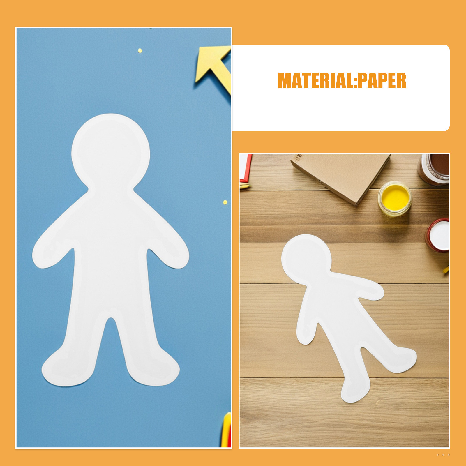 Blank Cutouts Unpainted Paper  - Art Craft Preschool ulasan dan harga