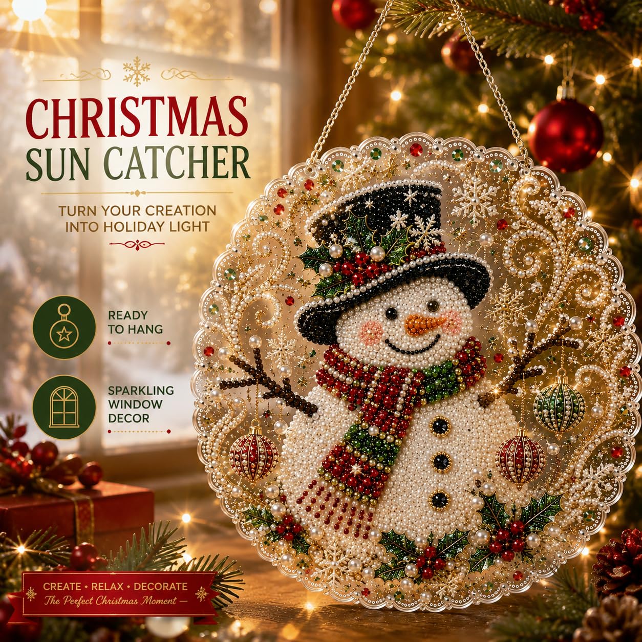 DIY Christmas Pearl Art Diamon - Art Craft For Christmas ulasan dan harga