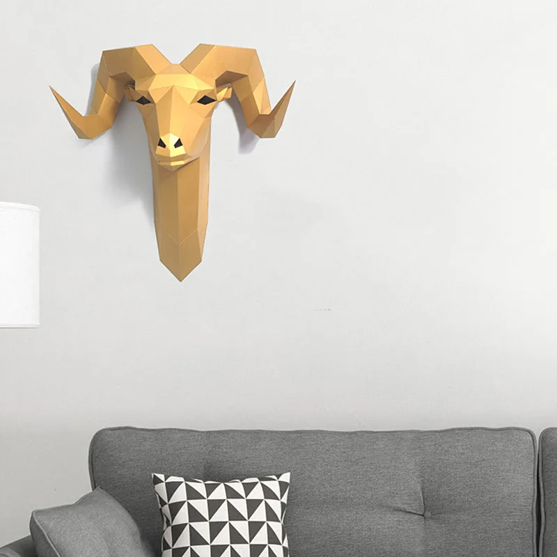 Pre-cut Bighorn Wild Sheep Ani - Wallpaper Art And Craft ulasan dan harga