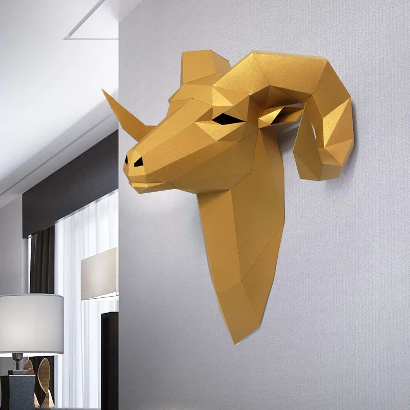 Pre-cut Bighorn Wild Sheep Ani - Wallpaper Art And Craft ulasan dan harga