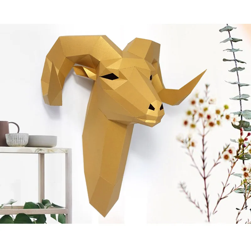 Pre-cut Bighorn Wild Sheep Ani - Wallpaper Art And Craft ulasan dan harga