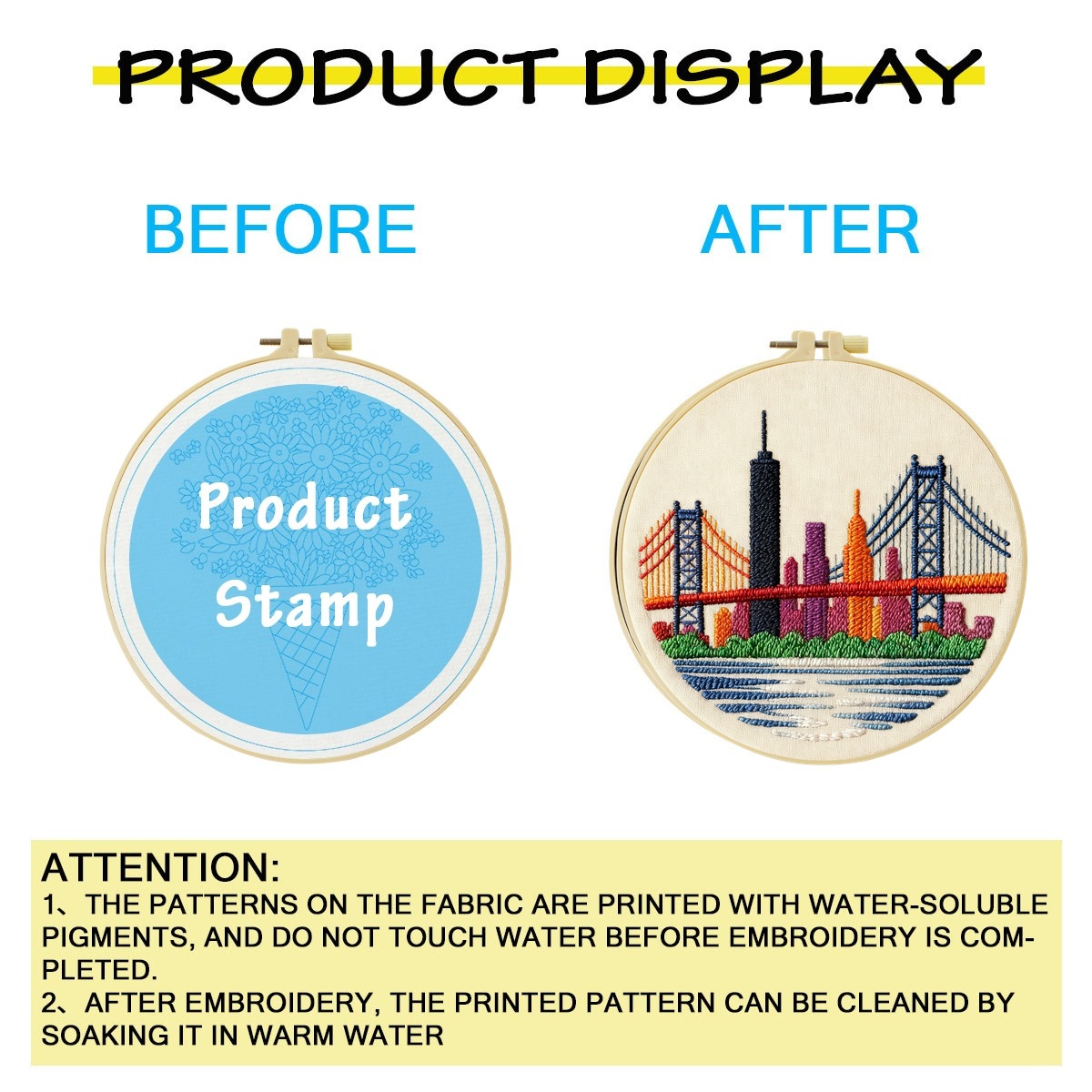 New York skyline 1PCS Diy Embr - Art And Craft New York ulasan dan harga