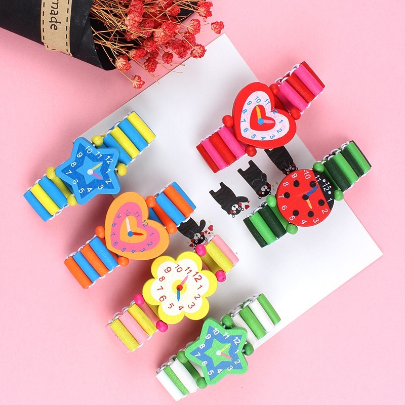 3pcs/lot Wooden Wristwatches N - Art Craft Education ulasan dan harga