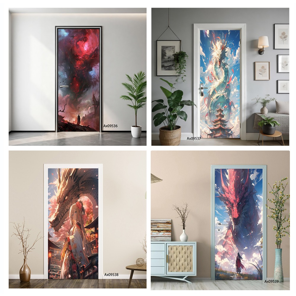 Fantasy Dragon Art Door Cover  - Wallpaper Art And Craft ulasan dan harga