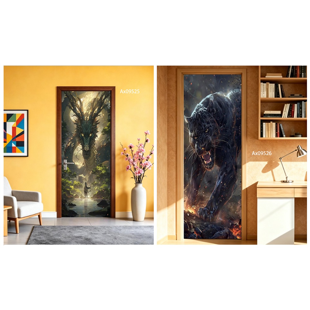Fantasy Dragon Art Door Cover  - Wallpaper Art And Craft ulasan dan harga