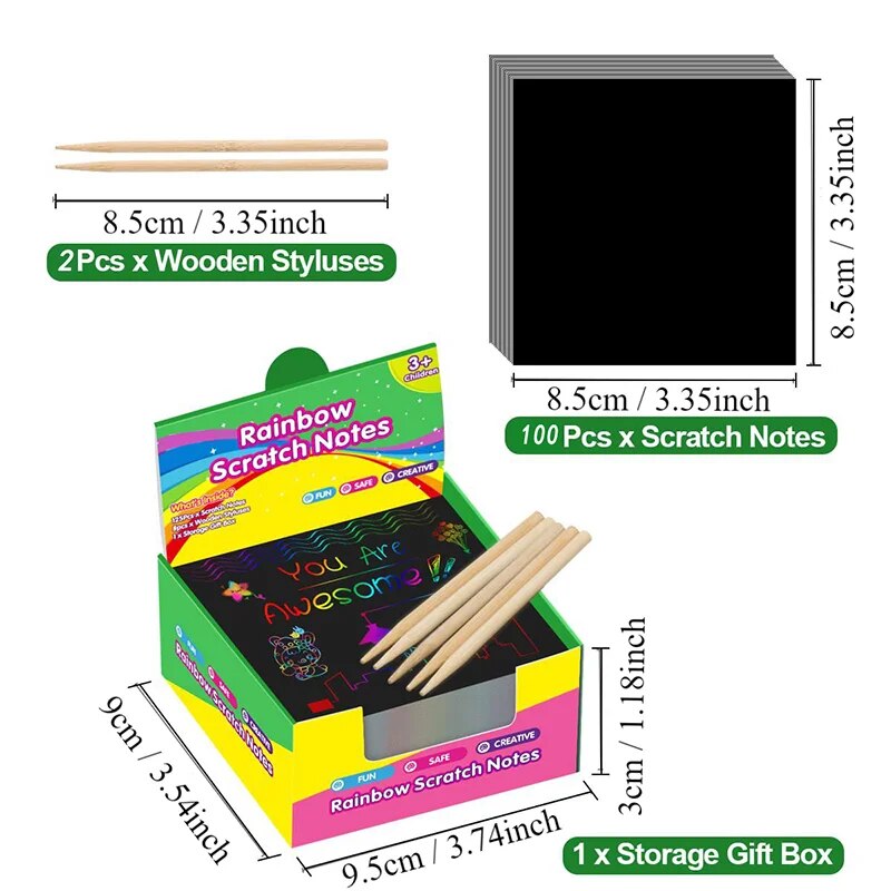 Many Creative Scratch Art Card - Art Craft Education ulasan dan harga