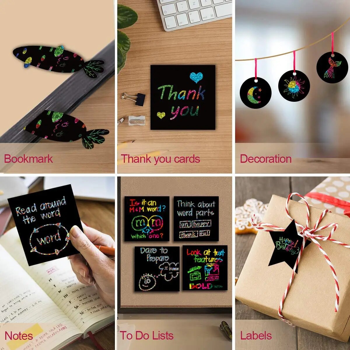 Many Creative Scratch Art Card - Art Craft Education ulasan dan harga