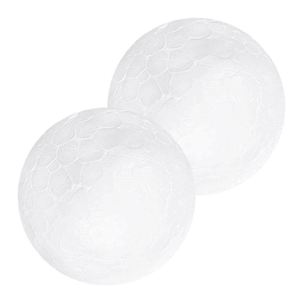 2Pcs Snowman Foam Balls White  - Art Craft Holiday ulasan dan harga