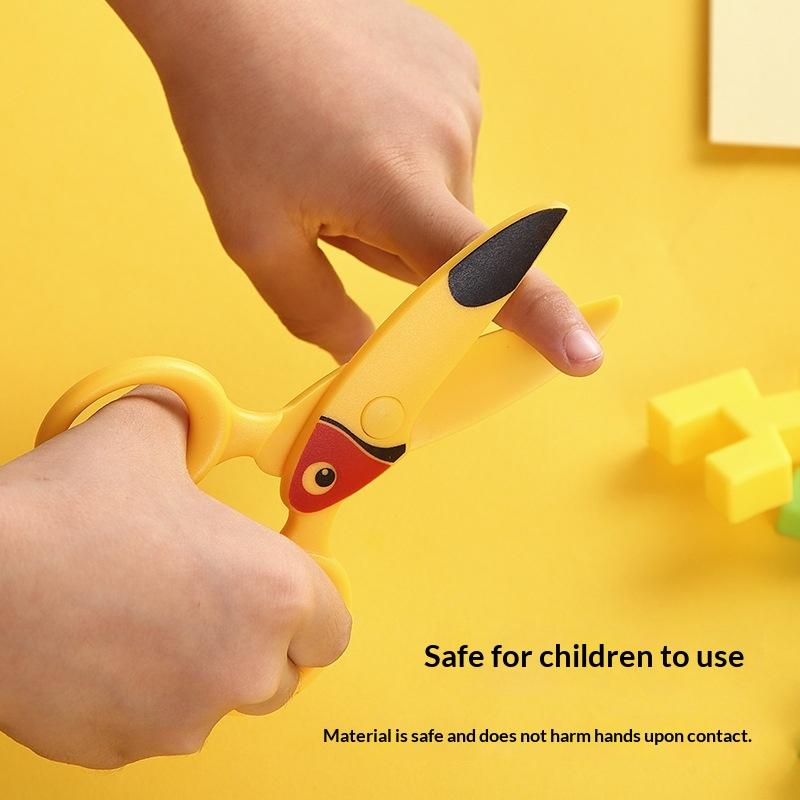 *3Pcs Kids Plastic Scissors Cu - Art Craft Preschool ulasan dan harga