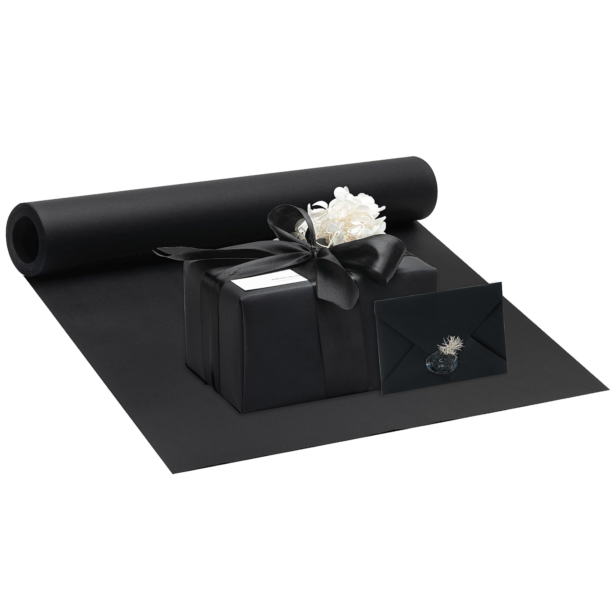 kraft paper Black Wrapping Pap - Wallpaper Art And Craft ulasan dan harga