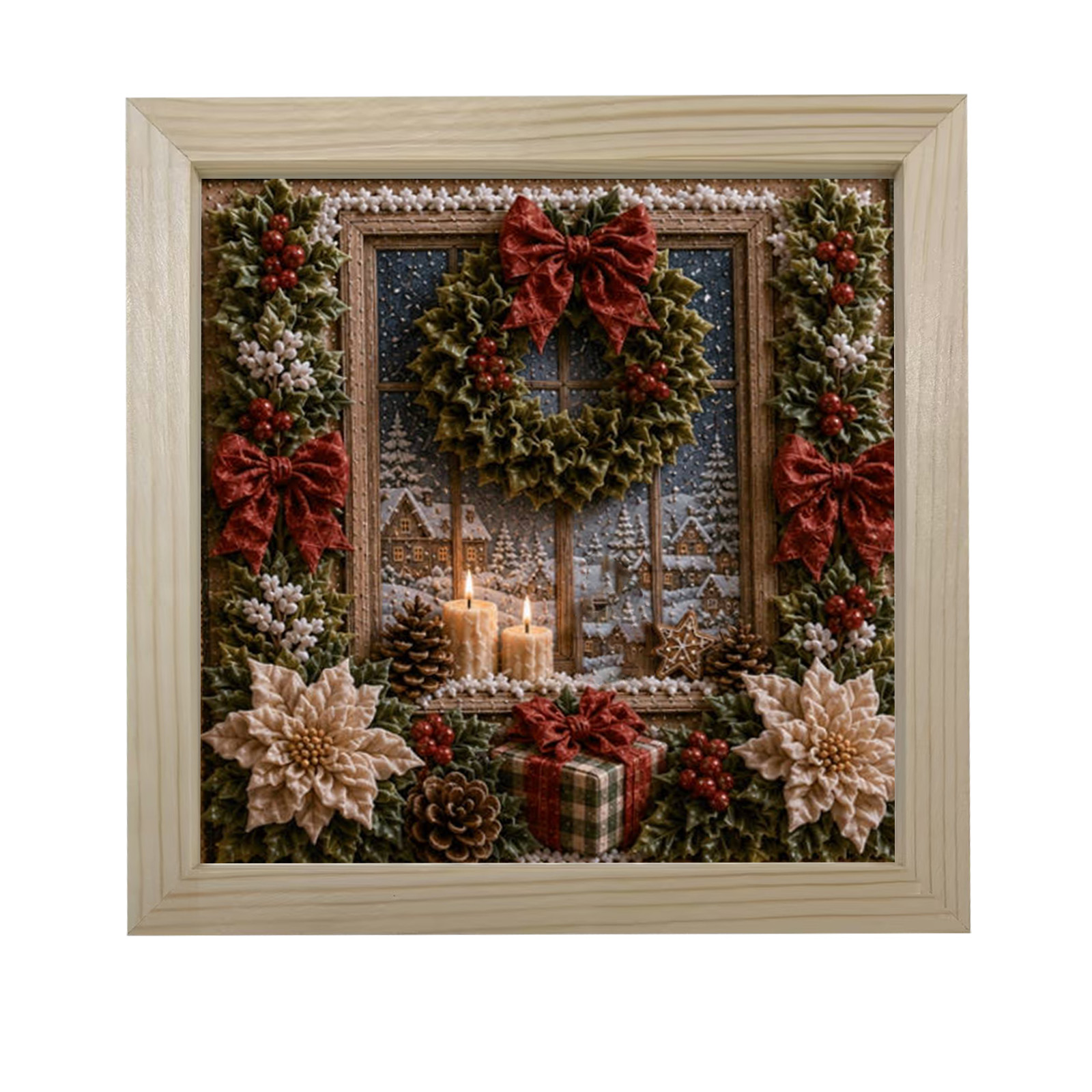 3D Christmas Fabric Poke Craft - Art Craft Preschool ulasan dan harga