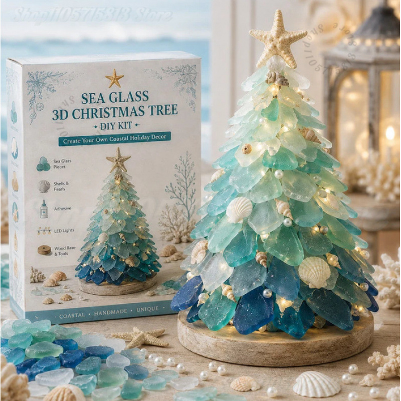 Christmas DIY Sea Glass Craft  - Art Craft For Christmas ulasan dan harga