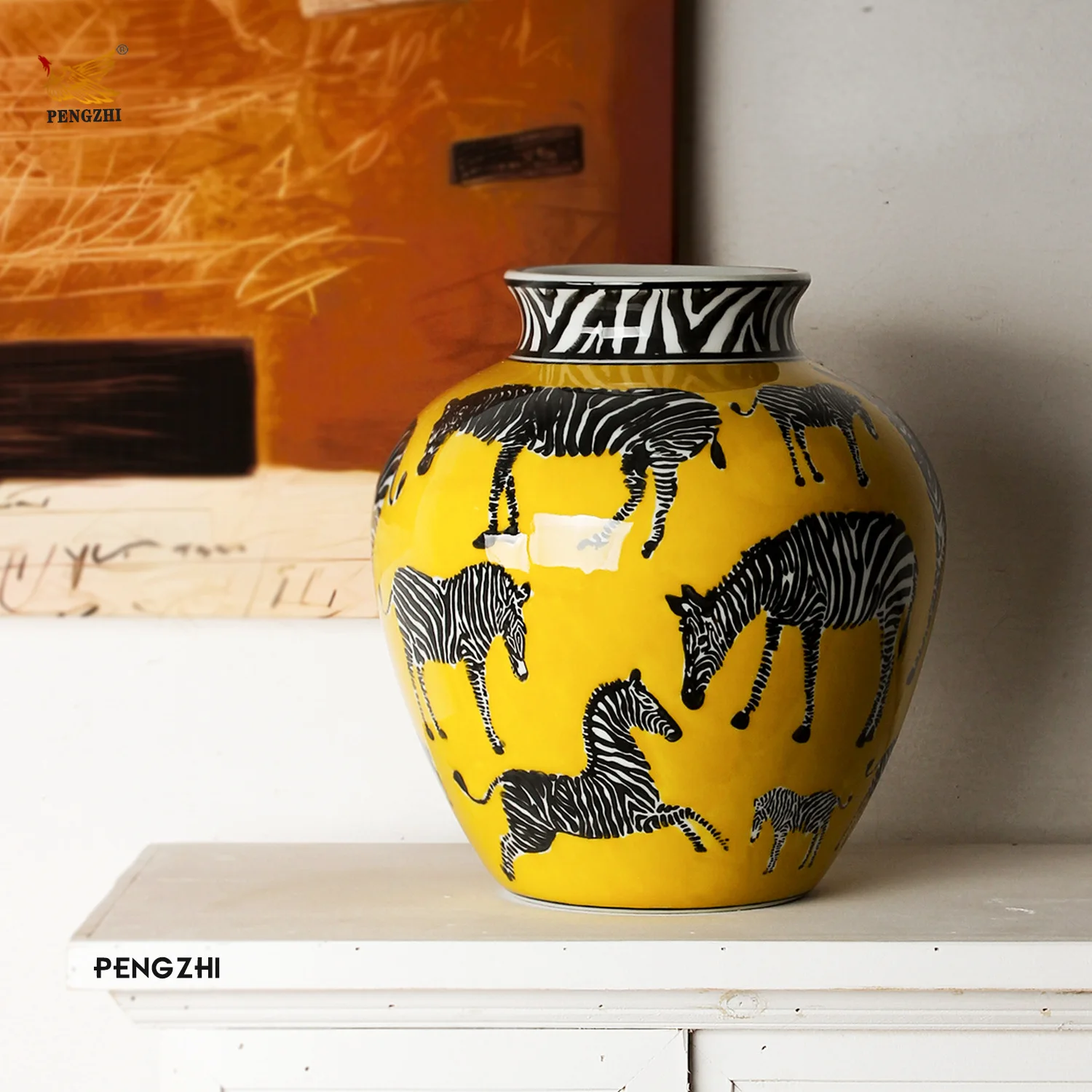 Creative Ceramic Vase Zebra Pa - Art Craft Zebra ulasan dan harga