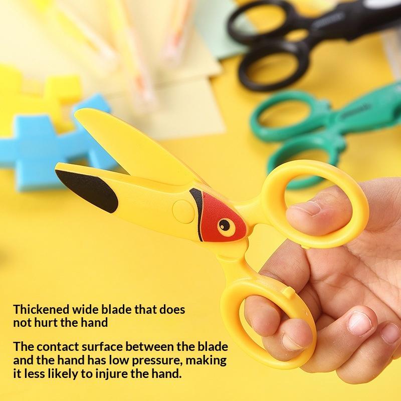 3Pcs Kids Plastic Scissors Cut - Art Craft Preschool ulasan dan harga