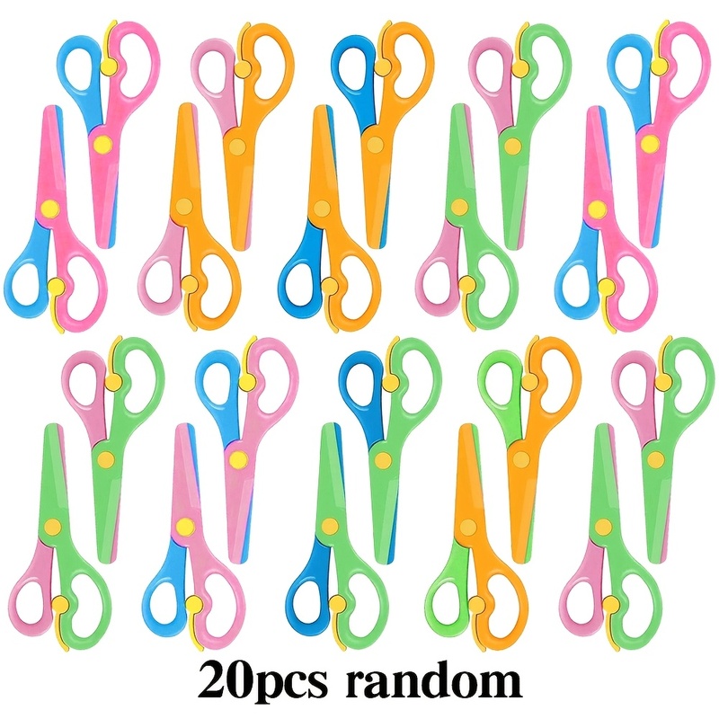 10/20Pcs Kids Safety Plastic S - Art Craft Preschool ulasan dan harga