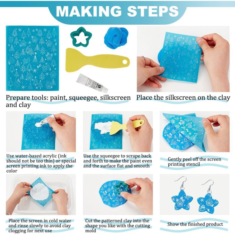 4x5 Inch Layered Leopard Clay  - Silk Screen Printing ulasan dan harga