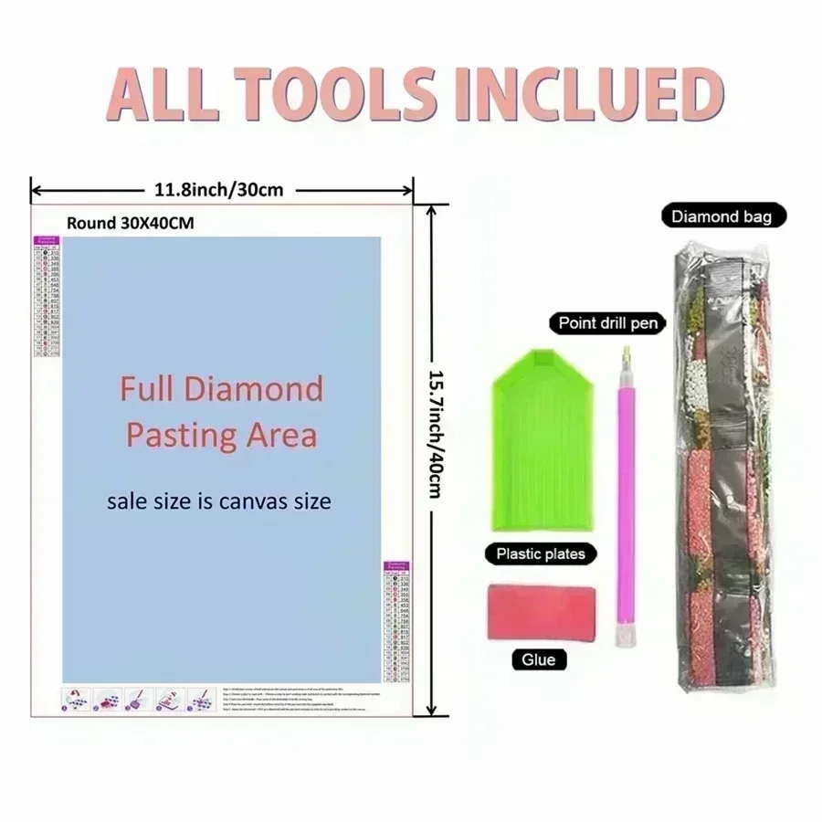 5D DIY Diamond Painting Kit Fu - Art Craft Horse ulasan dan harga