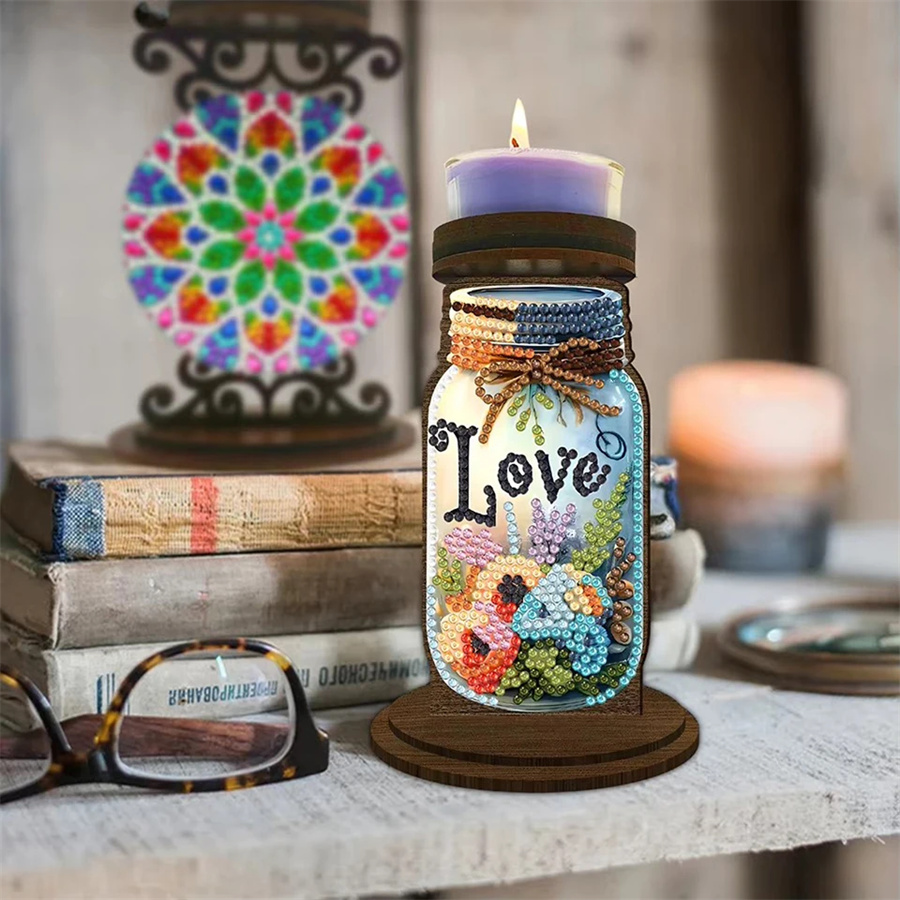 Love candle holder Halloween h - Art Craft Holiday ulasan dan harga