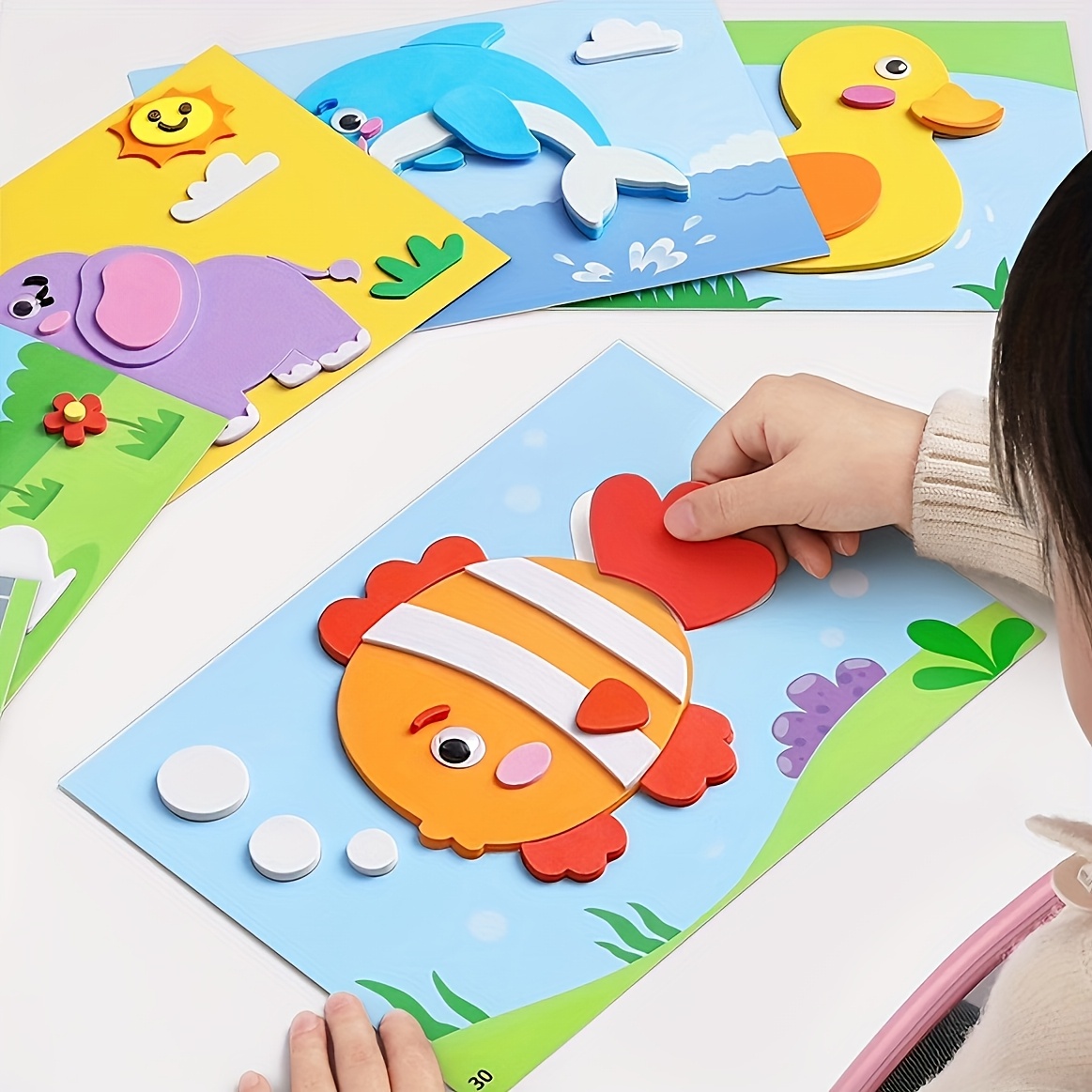 3D Stickers for Kids, Disposab - Art Craft Education ulasan dan harga