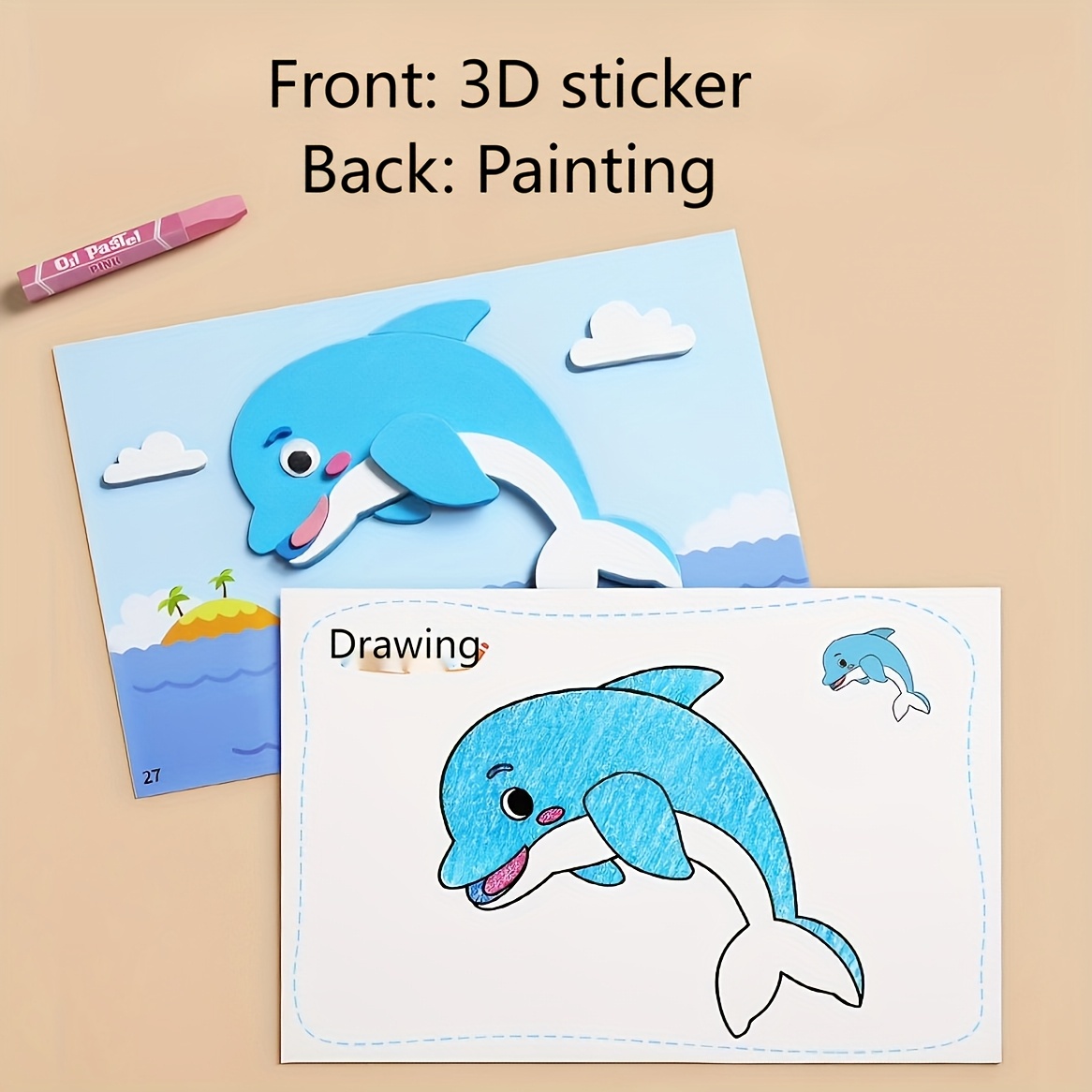 3D Stickers for Kids, Disposab - Art Craft Education ulasan dan harga